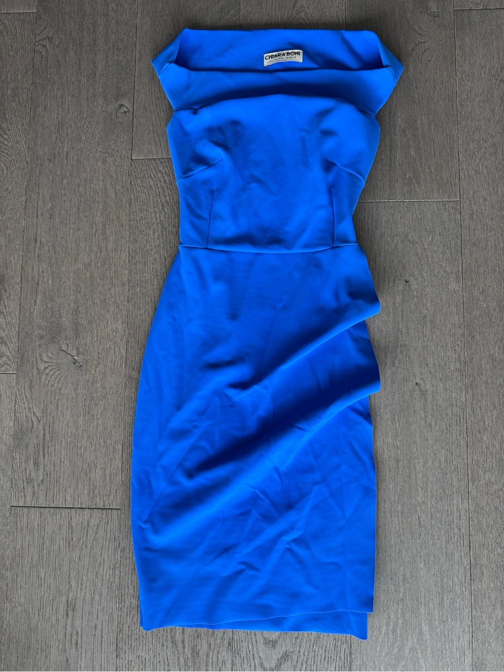 Chiara Boni Melania Short Off-The-Shoulder Dress